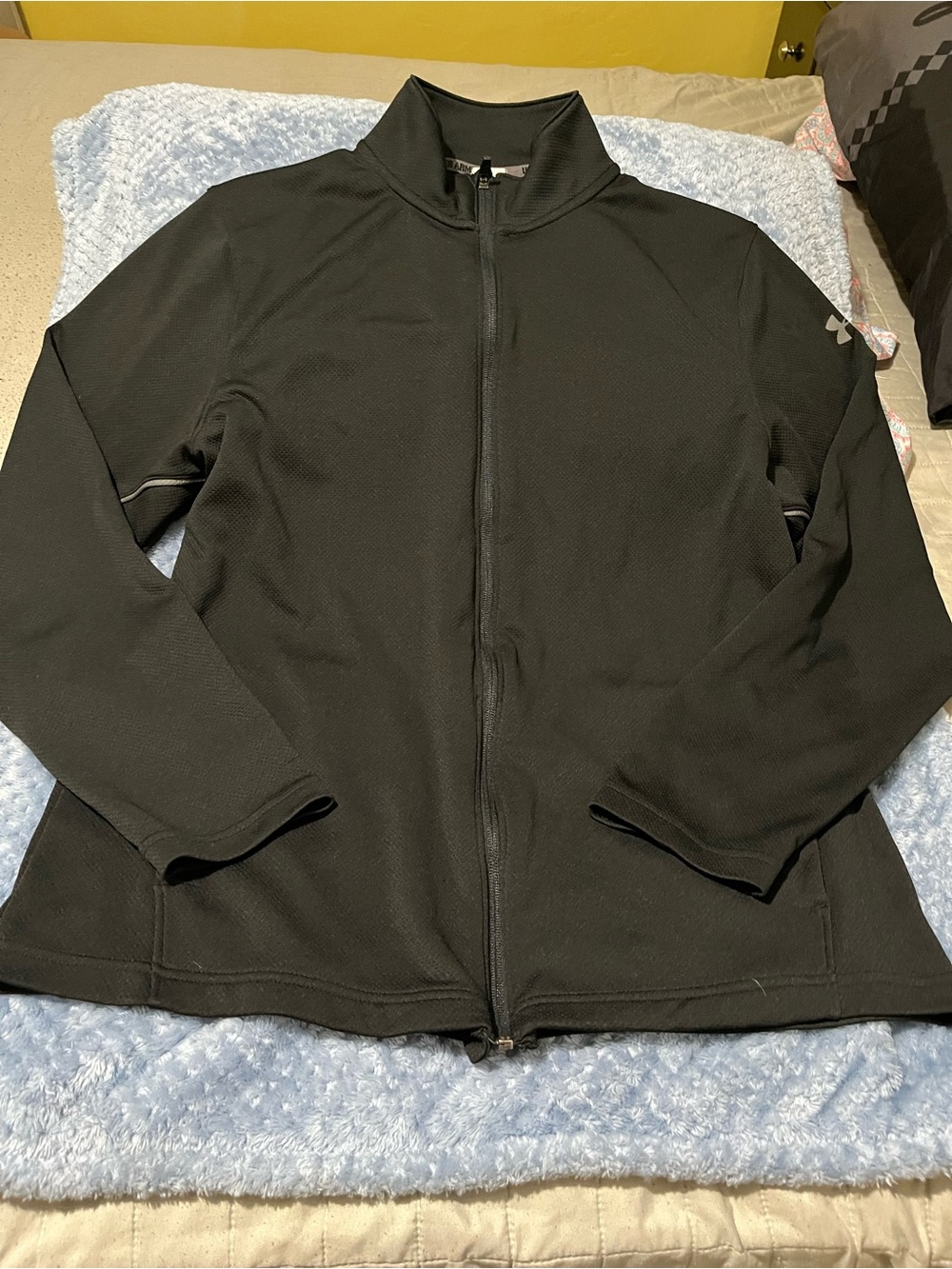 Under Armour Black Full-Zip Bomber Jacket